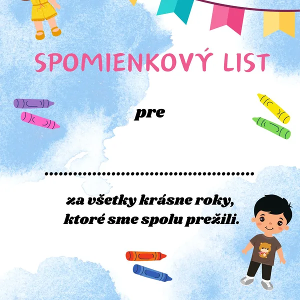 SPOMIENKOVÉ LISTY