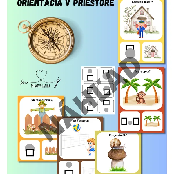 Orientácia v priestore - Predložky miesta