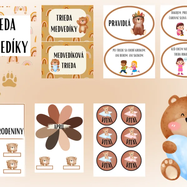 Trieda Medvedíky, Výzdoba triedy