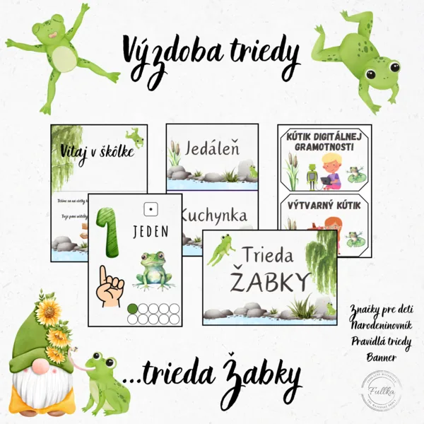 Žabky, Výzdoba triedy, Narodeninovník