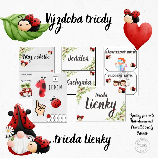 Lienky, Výzdoba triedy, Narodeninovník