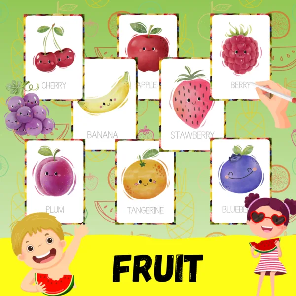 Fruits - podložky na písanie ovocia