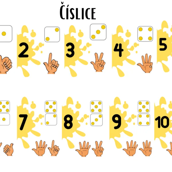Čísla, Číslice žlté