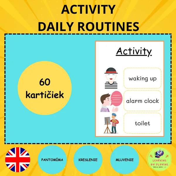 ACTIVITY - DAILY ROUTINES (60 KARTIČIEK)