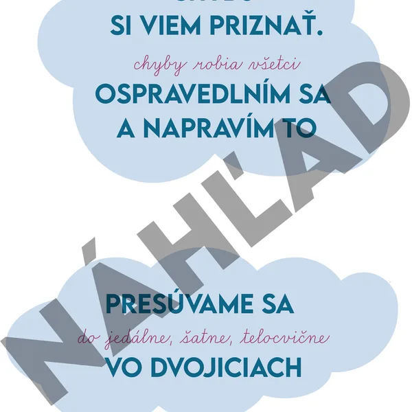 pravidlá ŠKD v obláčikoch