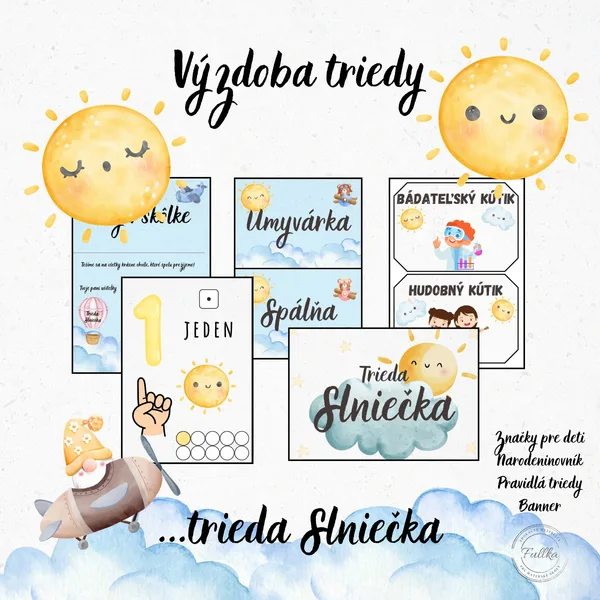 Slniečka, Výzdoba triedy, Narodeninovník
