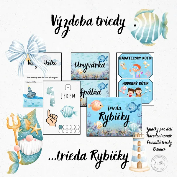 Rybičky, Výzdoba triedy, Narodeninovník