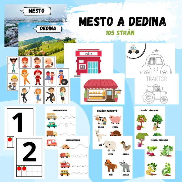 Mesto a dedina + Výkonové štandardy 