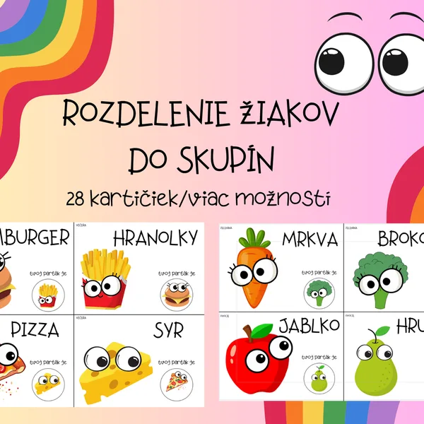 Rozdelenie žiakov do skupín 