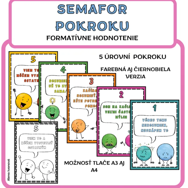 SEMAFOR POKROKU - FORMATÍVNE HODNOTENIE
