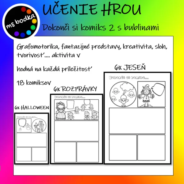 Dokonči si KOMIKS 2 s bublinami