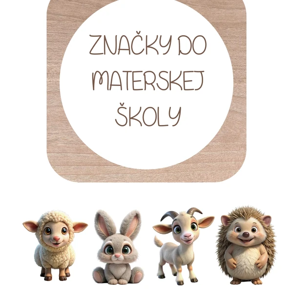 Značky do materskej školy