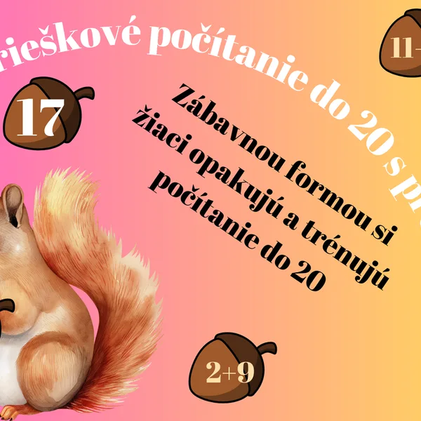 Orieškové počítanie do 20 s prechodom.