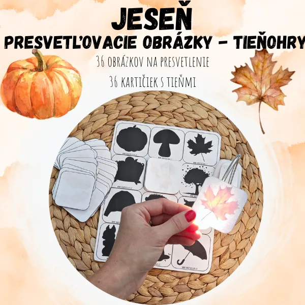 Presvetľovacie obrázky - TIEŇOHRY - JESEŇ