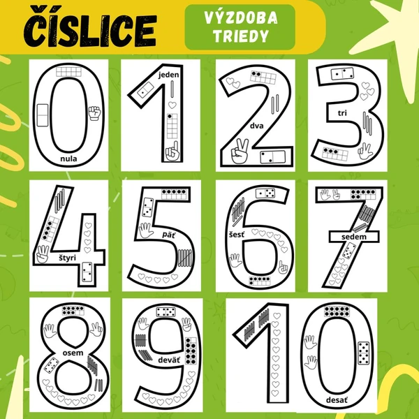 ČÍSLICE - výzdoba triedy