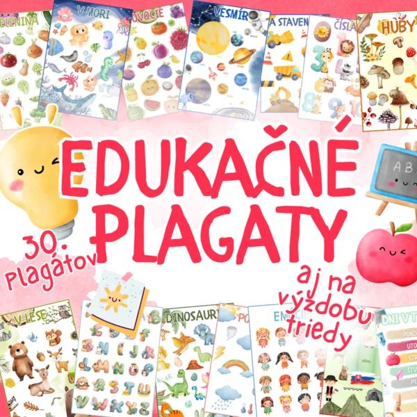 Edukačné plagáty - výzdoba triedy