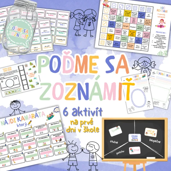 Poďme sa zoznámiť - aktivity na prvé dni v škole