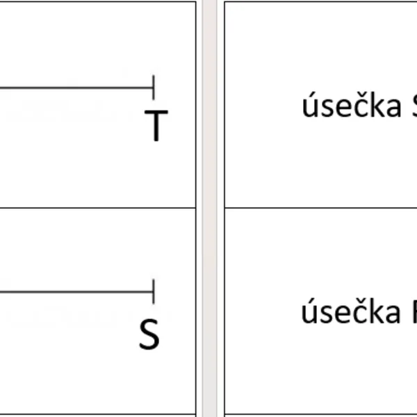 Autokorektívne karty - geometrické pojmy