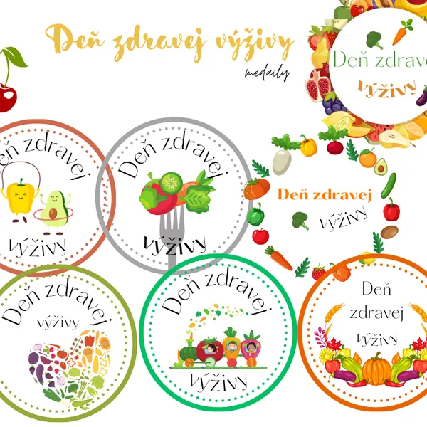 Ovocie/zelenina - Deň zdravej výživy -medaily