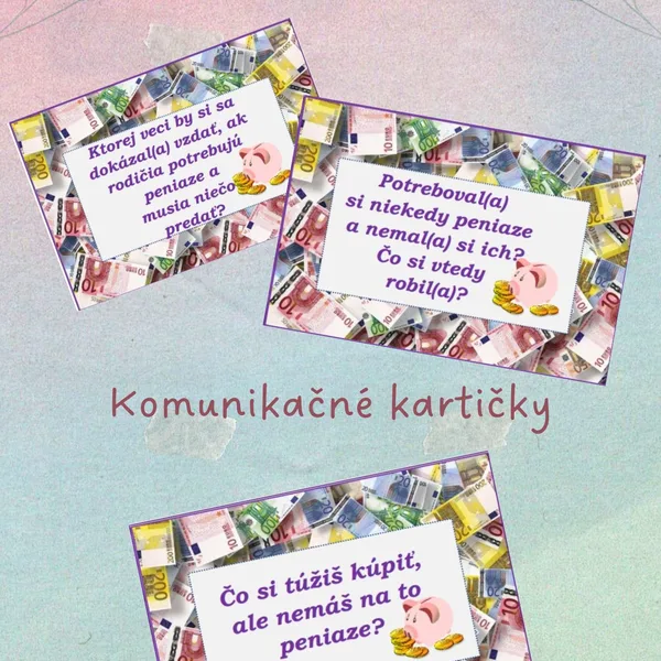 Komunikačné kartičky (Finančná gramotnosť)
