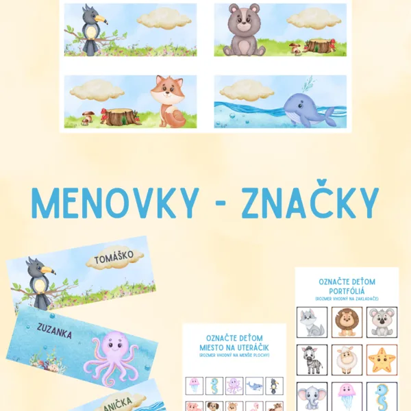 Menovky - značky