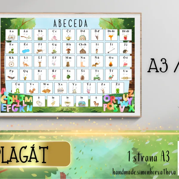 Plagát Abeceda v téme les