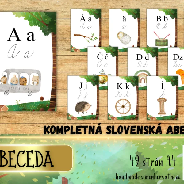 Abeceda v téme les