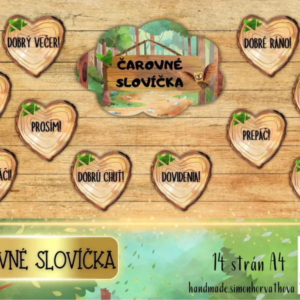 Čarovné slovíčka v téme les