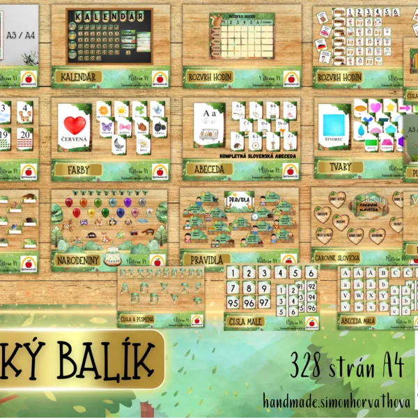 Veľký zvýhodnený balíček v téme les