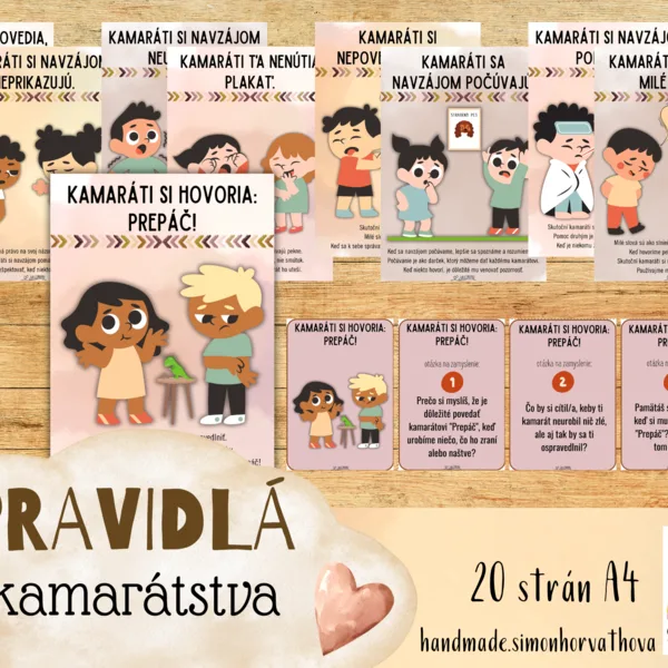 Pravidlá kamarátstva, Kamaráti, Priateľstvo, Správanie, Sociálne zručnosti