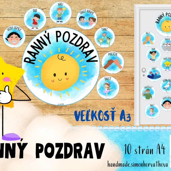 Ranné pozdravy, Ranný kruh, Vitaj v škole, výzdoba triedy