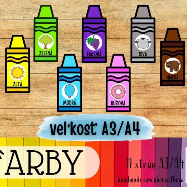 Farby, Farebné plagáty A3, výzdoba triedy