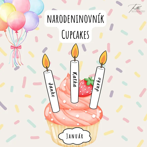 Narodeninovník - Cupcake, Muffiny, Koláčiky