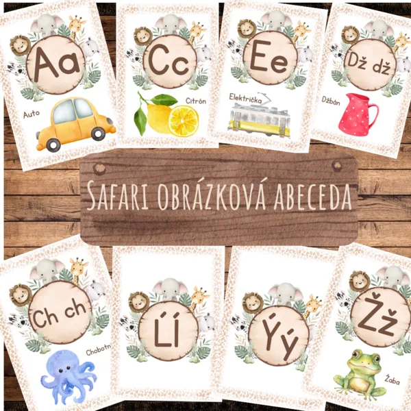 Safari obrázková abeceda