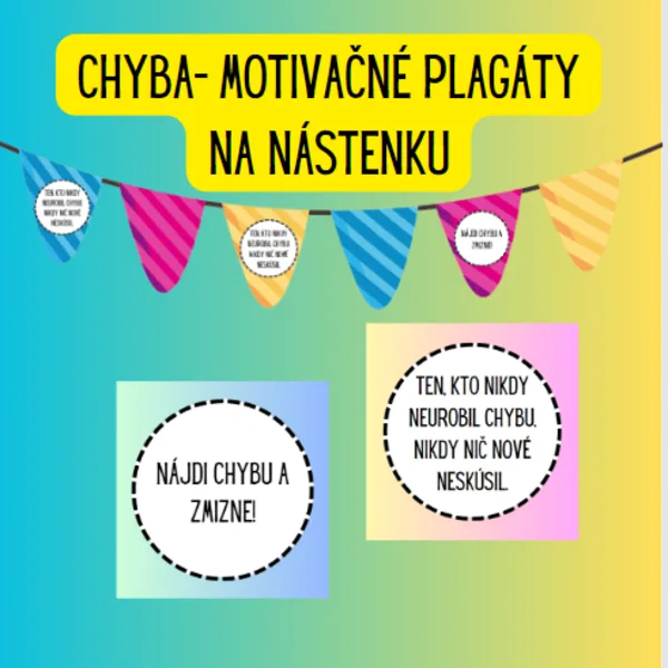 Chyba- motivačné citáty na nástenku