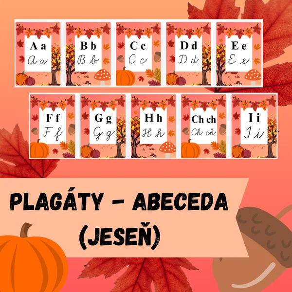 Plagáty - Abeceda (jeseň)