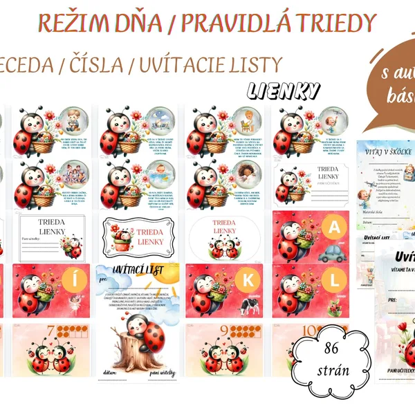 Materiály pre triedu - lienky