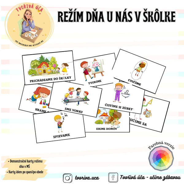 Režím dňa u nás v škôlke