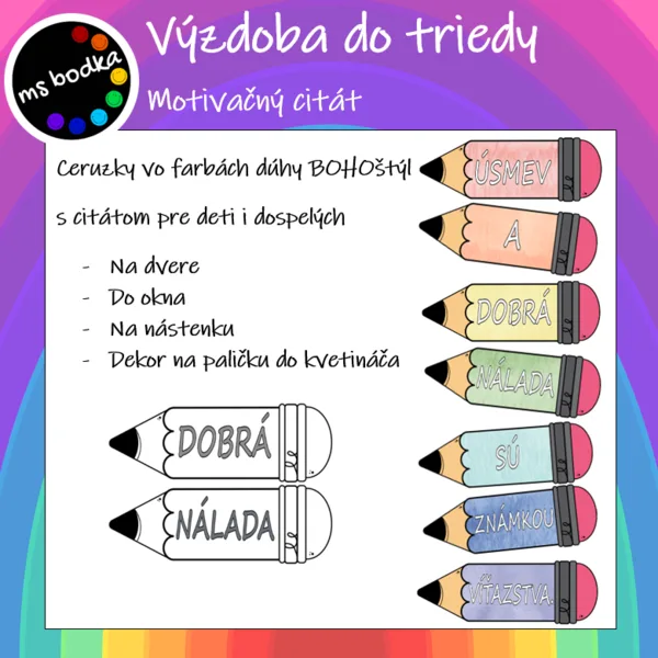 Výzdoba triedy CERUZKY 