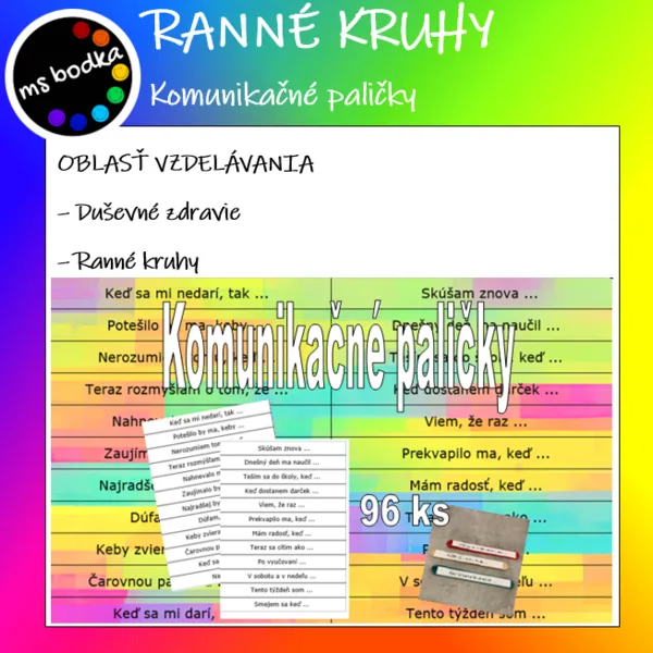 Ranné kruhy -komunikačné paličky