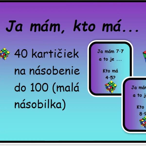 Ja mám, kto má - nasobenie do 100