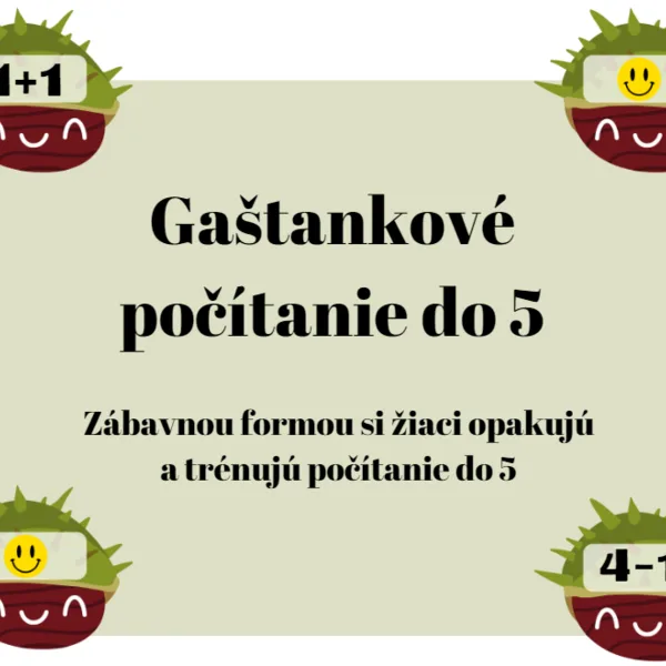 Gaštankové počítanie do 5