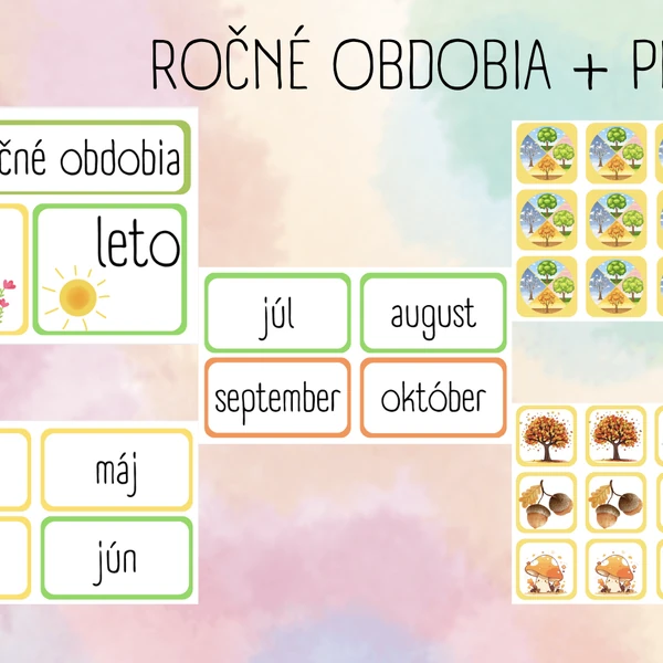 Ročné obdobia + pexeso