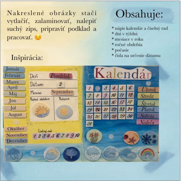 Kalendár do MŠ