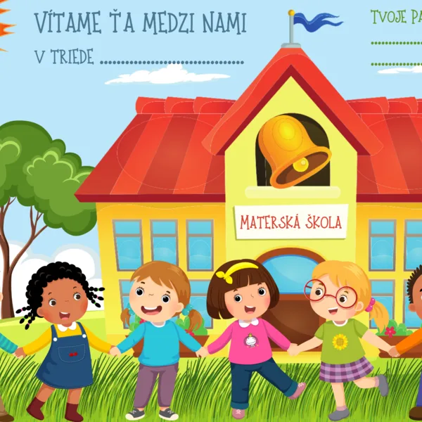 Uvítací list k začiatku školského roka