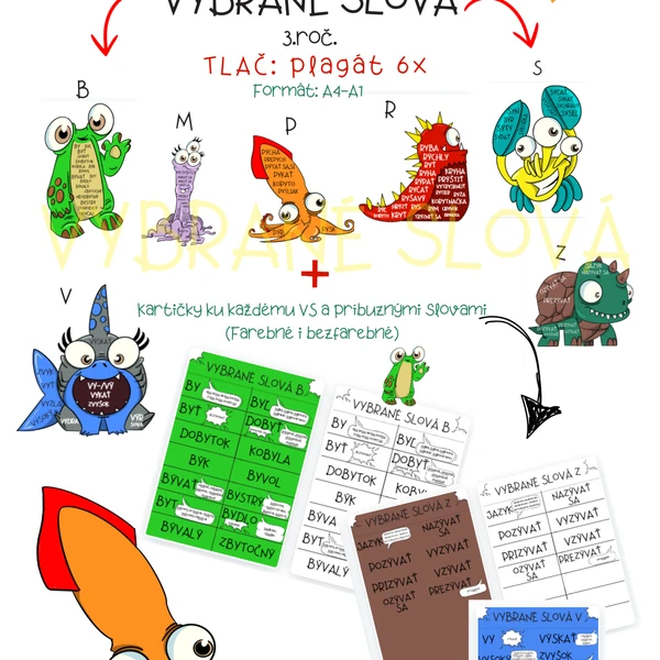 Vybrané slová 3. roč.