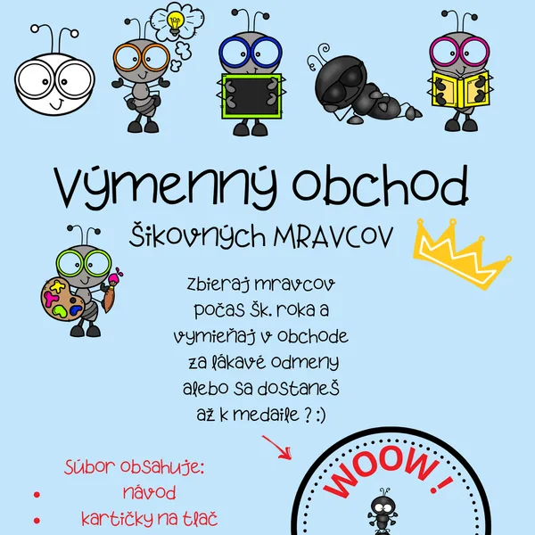 Výmenný obchod - motivácia na celý šk. rok
