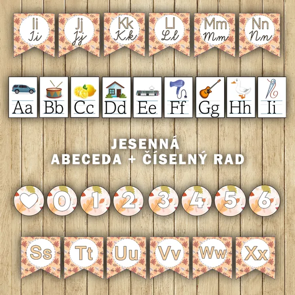 ABECEDA+ČÍSELNÝ RAD - jeseň