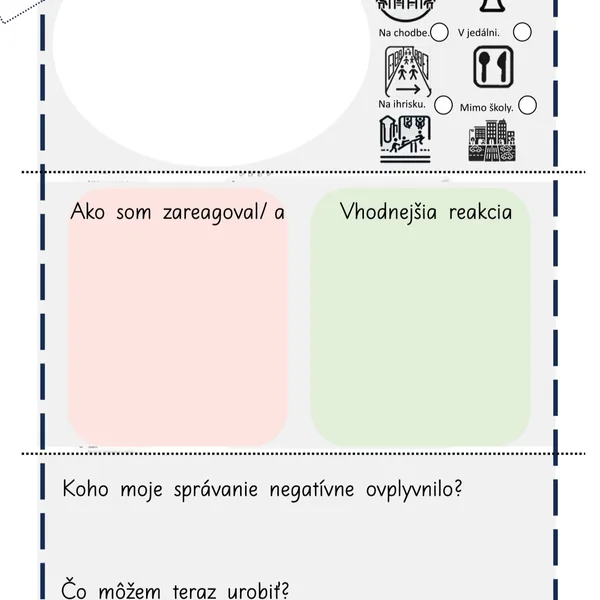 Reflexné zrkadlo. Sebareflexia. List po porušení pravidiel.