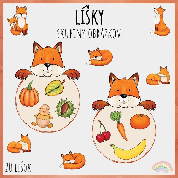 Líšky, skupiny obrázkov